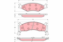 SET PLACUTE FRANA TRW GDB3123 - Compatibil cu KIA