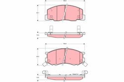 Set placute frana TRW GDB3157