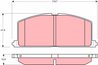 Set placute frana TRW GDB3184