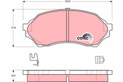 SET PLACUTE FRANA TRW GDB3193 - Compatibil cu FORD ASIA & OCEANIA, FORD AUSTRALIA, MAZDA