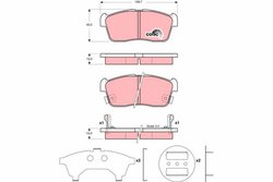 Set placute frana TRW GDB3236