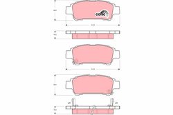 SET PLACUTE FRANA TRW GDB3249 - Compatibil cu TOYOTA