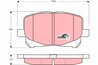 Set placute frana TRW GDB3248