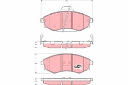 Set placute frana TRW GDB3256