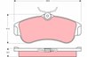 SET PLACUTE FRANA TRW GDB3271 - Compatibil cu NISSAN