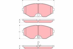 Set placute frana TRW GDB3273
