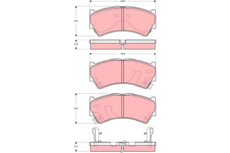 SET PLACUTE FRANA TRW GDB3275 - Compatibil cu SUZUKI