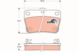 Set placute frana TRW GDB3279