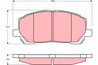 Set placute frana TRW GDB3286
