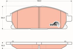 SET PLACUTE FRANA TRW GDB3293 - Compatibil cu NISSAN