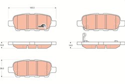 Set placute frana TRW GDB3294
