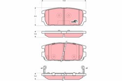 Set placute frana TRW GDB3296