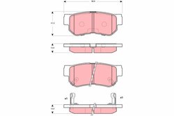 SET PLACUTE FRANA TRW GDB3298 - Compatibil cu HYUNDAI