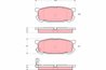 SET PLACUTE FRANA TRW GDB3303 - Compatibil cu MAZDA