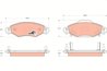 SET PLACUTE FRANA TRW GDB3324 - Compatibil cu TOYOTA
