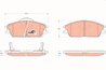 SET PLACUTE FRANA TRW GDB3331 - Compatibil cu HYUNDAI