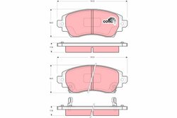 Set placute frana TRW GDB3333
