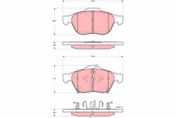 Set placute frana TRW GDB3335
