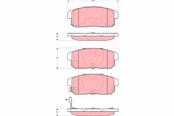 Set placute frana TRW GDB3357