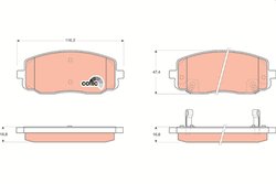 Set placute frana TRW GDB3369