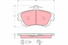 Set placute frana TRW GDB3389