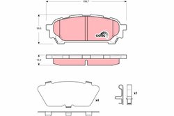 Set placute frana TRW GDB3395