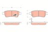 SET PLACUTE FRANA TRW GDB3405 - Compatibil cu NISSAN