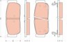 Set placute frana TRW GDB3413