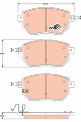 SET PLACUTE FRANA TRW GDB3416 - Compatibil cu INFINITI, NISSAN, NISSAN (DFAC)