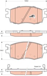 SET PLACUTE FRANA TRW GDB3420 - Compatibil cu HYUNDAI, HYUNDAI (BEIJING), KIA, KIA (DYK)