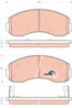 SET PLACUTE FRANA TRW GDB3434 - Compatibil cu KIA