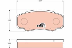 SET PLACUTE FRANA TRW GDB3441 - Compatibil cu LIFAN, NISSAN, RENAULT TRUCKS