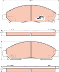 Set placute frana TRW GDB3466