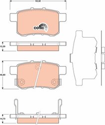 SET PLACUTE FRANA TRW GDB3482 - Compatibil cu HONDA