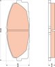 SET PLACUTE FRANA TRW GDB3485 - Compatibil cu TOYOTA