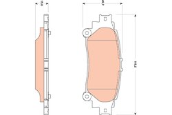 Set placute frana TRW GDB3497