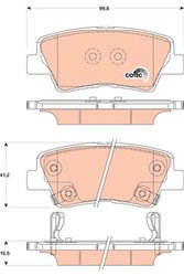 Set placute frana TRW GDB3494