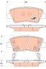 Set placute frana TRW GDB3494