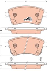 Set placute frana TRW GDB3509