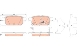 SET PLACUTE FRANA TRW GDB3529 - Compatibil cu SUZUKI, SUZUKI (CHANGAN)