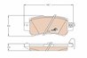 SET PLACUTE FRANA TRW GDB3539 - Compatibil cu MAZDA