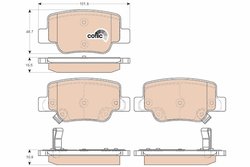 SET PLACUTE FRANA TRW GDB3547 - Compatibil cu TOYOTA