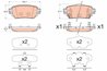 SET PLACUTE FRANA TRW GDB3617 - Compatibil cu NISSAN, RENAULT
