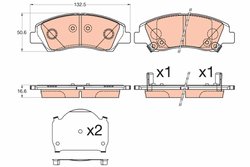 SET PLACUTE FRANA TRW GDB3618 - Compatibil cu HYUNDAI