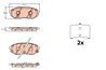 Set placute frana TRW GDB3638
