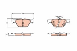 Set placute frana TRW GDB3639