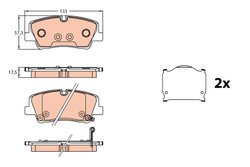 Set placute frana TRW GDB3646