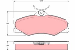 Set placute frana TRW GDB399