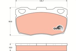 Set placute frana TRW GDB395
