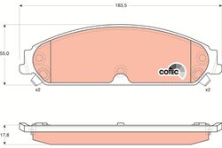 Set placute frana TRW GDB4134